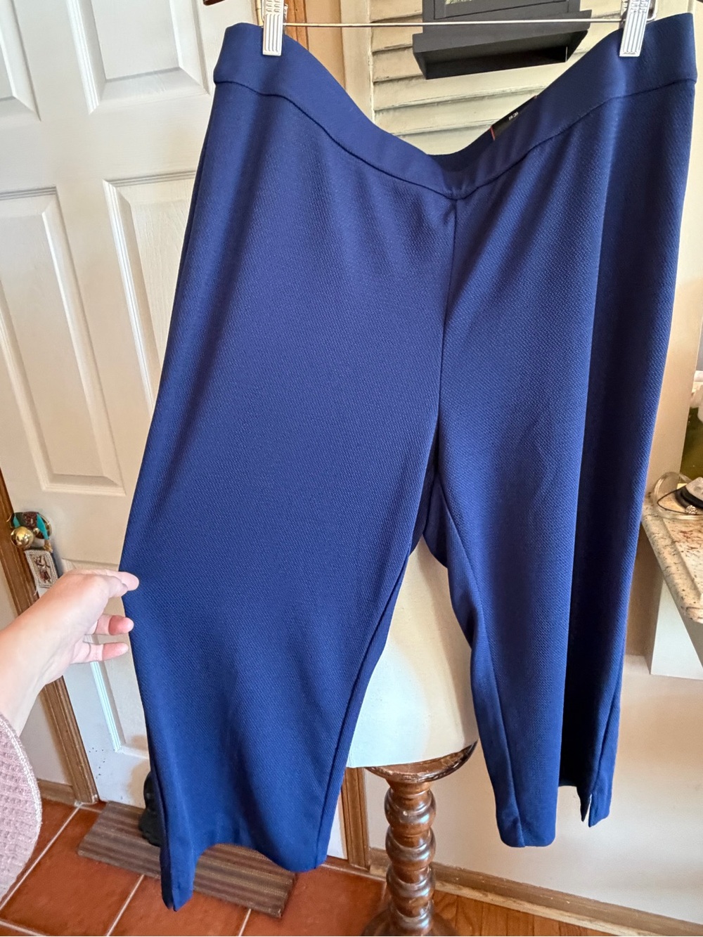Avenue Navy Wide-Leg Jumpsuit Pants
